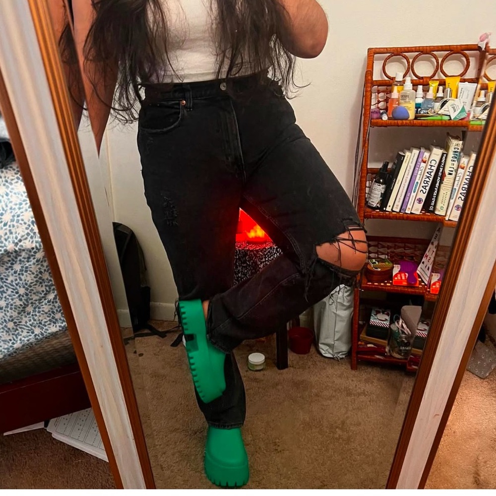 Curve love the 90s straight ultra high rise jeans